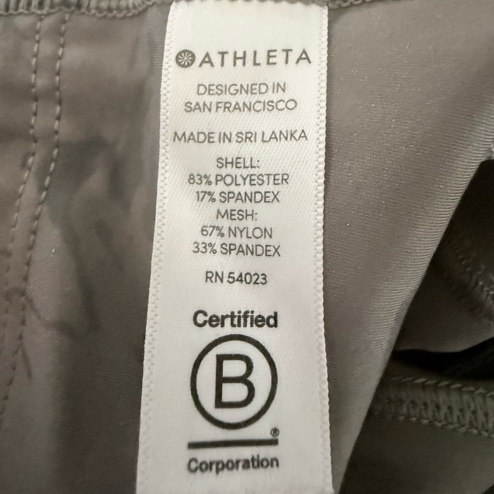 Athleta Velocity Stash Pocket 7/8 Tight Marble Gray XS Leggings - Picture 9 of 9